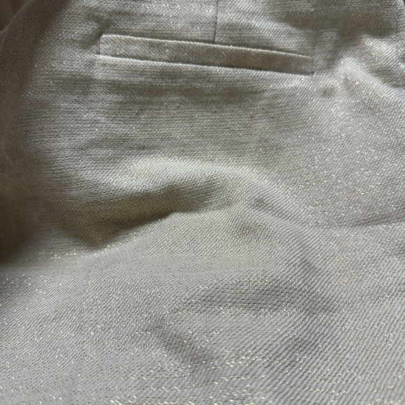 Zara Beige Metallic High-Waist Women’s Shorts - Picture 5 of 5